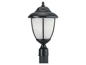 Sea Gull Lighting 82950PBL-12 Yorktowne 1-Light Outdoor Post Fixture Black with Swirled Marblelized Sea Gull Lighting 82950PBL-12 Yorktowne 1-Light Outdoor Post Fixture Black with Swirled Marblelized