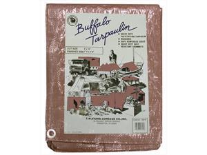 T.W. Evans Cordage B1525 15 ft. x 25 ft. Buffalo Poly Tarp in Brown T.W. Evans Cordage B1525 15 ft. x 25 ft. Buffalo Poly Tarp in Brown