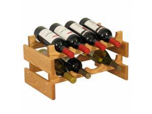 Wooden Mallet Dakota 8 Bottle Stacking Wine Bottle Storage Holder Rack Organizer Wooden Mallet Dakota 8 Bottle Stacking Wine Bottle Storage Holder Rack Organizer