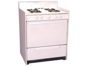 Brown - WNM210-7 - 30 Inch - Gas Range - Standard Broiler - White Brown - WNM210-7 - 30 Inch - Gas Range - Standard Broiler - White
