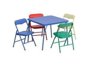 Kids Colorful 5 Piece Folding Table and Chair Set Kids Colorful 5 Piece Folding Table and Chair Set