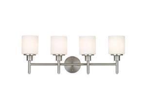 Design House 556217 Aubrey Indoor 4-Light Vanity Fixture, Satin Nickel Design House 556217 Aubrey Indoor 4-Light Vanity Fixture, Satin Nickel