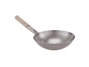 Paderno World Cuisine 49604-36 14 Steel Chinese Wok, L 14 x W 14 x H 4.375 Paderno World Cuisine 49604-36 14 Steel Chinese Wok, L 14 x W 14 x H 4.375