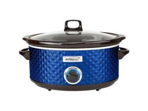 Brentwood SC-157N 7 qt. BS Slow Quilted Cooker, Blue Brentwood SC-157N 7 qt. BS Slow Quilted Cooker, Blue