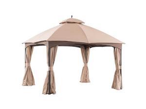 Sunjoy Group 243333 10 x 12 ft. Domed Gazebo, Black Sunjoy Group 243333 10 x 12 ft. Domed Gazebo, Black