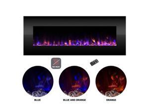 Northwest 80-2000A-54-NH 54 in. Wall Mounted Color Changing LED Fire & Ice Flames Electric Fireplace Northwest 80-2000A-54-NH 54 in. Wall Mounted Color Changing LED Fire & Ice Flames Electric Fireplace