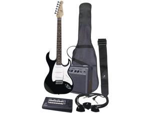J Reynolds JRPAK6B-A-U 6-String Electric Guitar Starter Pack - Black J Reynolds JRPAK6B-A-U 6-String Electric Guitar Starter Pack - Black