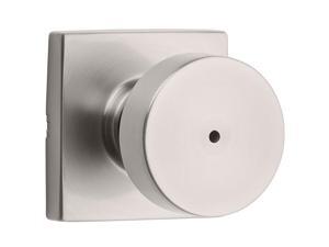 Kwikset 730PSKSQT15 Pismo Knob Privacy with Square Rose - Satin Nickel Kwikset 730PSKSQT15 Pismo Knob Privacy with Square Rose - Satin Nickel