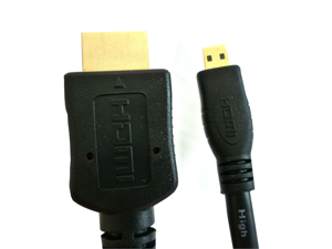 Micro HDMI to Regular HDMI - 6 Feet 2 Meters Micro HDMI to Regular HDMI - 6 Feet 2 Meters