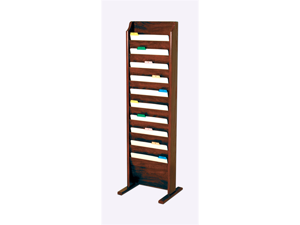 Wooden Mallet Free Standing 10 Pocket Letter Size Office File Holder Storage Organizer Rack Furniture Mahogany Wooden Mallet Free Standing 10 Pocket Letter Size Office File Holder Storage Organizer Rack Furniture Mahogany