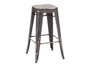 Marius Barstool Antique Black Gold Pack of 2 Marius Barstool Antique Black Gold Pack of 2