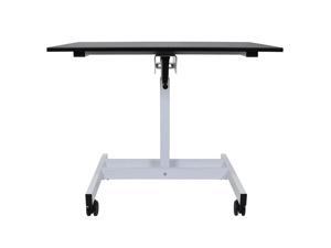 Luxor Office Single Column Crank Stand Up Desk 23.625"D x 39.375"W x 30" to 45.25"H Luxor Office Single Column Crank Stand Up Desk 23.625"D x 39.375"W x 30" to 45.25"H