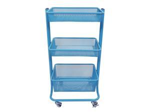 Luxor Multipurpose Home Storage Kitchen Utility Rolling Cart - Blue Luxor Multipurpose Home Storage Kitchen Utility Rolling Cart - Blue