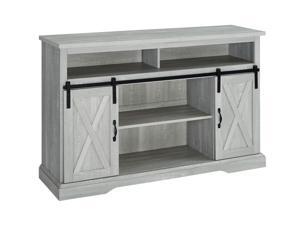 WE Furniture 52" Modern Farmhouse TV Stand - Stone Grey WE Furniture 52" Modern Farmhouse TV Stand - Stone Grey