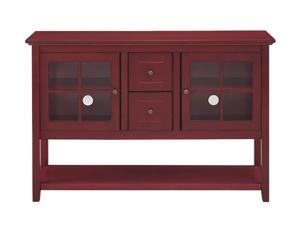 52" Wood Console Table TV Stand - Antique Red 52" Wood Console Table TV Stand - Antique Red