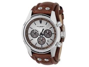 Fossil Chronograph Cuff Leather Mens Watch CH2565 Fossil Chronograph Cuff Leather Mens Watch CH2565