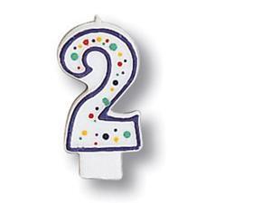 Polka Dot Numeral Candle # 2 Polka Dot Numeral Candle # 2