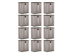 Suncast 9 Cu Ft Heavy Duty Resin Garage Base Storage Cabinet, Platinum (12 Pack) Suncast 9 Cu Ft Heavy Duty Resin Garage Base Storage Cabinet, Platinum (12 Pack)