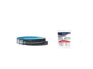 Intex 20' x 48" Above Ground Swimming Pool Set + Qualco Chemical Maintenance Kit Intex 20' x 48" Above Ground Swimming Pool Set + Qualco Chemical Maintenance Kit
