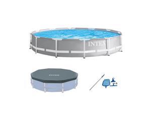 Intex 26711EH Prism Frame Above Ground Pool Set w/ Cover & Maintenance Kit Intex 26711EH Prism Frame Above Ground Pool Set w/ Cover & Maintenance Kit