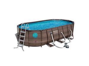 Bestway 18ft x 9ft x 48in Swimming Pool Set with Pump and Maintenance Kit Bestway 18ft x 9ft x 48in Swimming Pool Set with Pump and Maintenance Kit