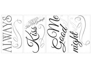 RoomMates RMK2084SCS Always Kiss Me Goodnight Peel and Stick Wall Decals RoomMates RMK2084SCS Always Kiss Me Goodnight Peel and Stick Wall Decals