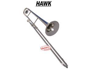 HAWK NICKEL PLATED SLIDE TROMBONE WD-TB316 HAWK NICKEL PLATED SLIDE TROMBONE WD-TB316