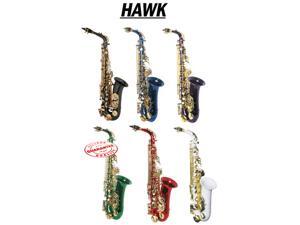 HAWK COLOR ALTO SAXOPHONE OUTFIT RED HAWK COLOR ALTO SAXOPHONE OUTFIT RED