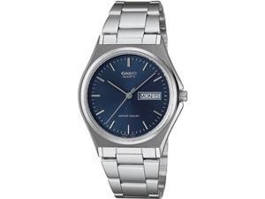 Casio Men's MTP1240D-2A Silver Stainless-Steel Quartz Watch with Blue Dial Casio Men's MTP1240D-2A Silver Stainless-Steel Quartz Watch with Blue Dial