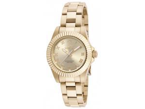 Invicta Women's 16762 Pro Diver Quartz 3 Hand Gold Dial Watch Invicta Women's 16762 Pro Diver Quartz 3 Hand Gold Dial Watch