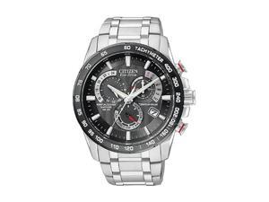 Citizen Eco Drive Black Dial Chronograph Stainless Steel Mens Watch AT4008-51E Citizen Eco Drive Black Dial Chronograph Stainless Steel Mens Watch AT4008-51E
