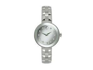 Movado Sapphire Silver Dial Stainless Steel Ladies Watch 0606814 Movado Sapphire Silver Dial Stainless Steel Ladies Watch 0606814