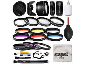 58mm Professional Lens +Filter Kit for DSLR Cameras featuring HD 0.43x Wide Lens + HD 2.2x Tele Lens + 13 Pcs HD filter package + more for Canon Rebel SL1 SL2 T5 T5i T6 T6I T7 T7i Digital SLR Cameras 58mm Professional Lens +Filter Kit for DSLR Cameras featuring HD 0.43x Wide Lens + HD 2.2x Tele Lens + 13 Pcs HD filter package + more for Canon Rebel SL1 SL2 T5 T5i T6 T6I T7 T7i Digital SLR Cameras