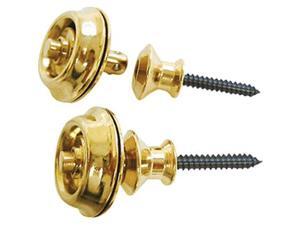 Dunlop Dual Design Strap Lock System, Gold Dunlop Dual Design Strap Lock System, Gold