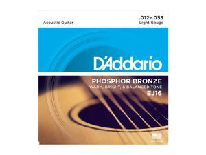D'Addario EJ16 Phosphor Bronze Light Acoustic Guitar String Set, 12-53 D'Addario EJ16 Phosphor Bronze Light Acoustic Guitar String Set, 12-53
