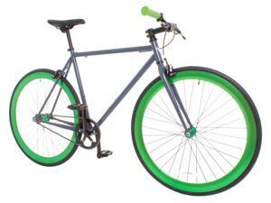 Vilano Rampage Fixed Gear Bike Fixie Single Speed Road Bike (Large 58cm)- Grey/Green Vilano Rampage Fixed Gear Bike Fixie Single Speed Road Bike (Large 58cm)- Grey/Green