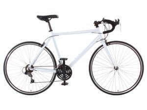 Aluminum Road Bike Commuter Bike Shimano 21 Speed 700c, Medium (54cm) - White Aluminum Road Bike Commuter Bike Shimano 21 Speed 700c, Medium (54cm) - White