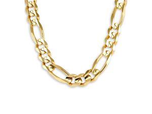 New 14k Yellow Gold Polished Figaro Chain Necklace 15mm New 14k Yellow Gold Polished Figaro Chain Necklace 15mm