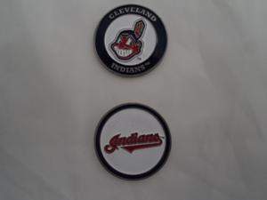 Cleveland Indians Double Sided Golf Ball Marker Single Only Cleveland Indians Double Sided Golf Ball Marker Single Only