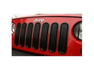 Rugged Ridge 11401.30 Billet Grille Insert, Black, 07-14 Jeep Wrangler Rugged Ridge 11401.30 Billet Grille Insert, Black, 07-14 Jeep Wrangler