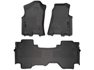 Husky Liners Weatherbeater Series Front & 2nd Seat Floor Liners For 2019 Dodge Ram 1500 Quad Cab Pickup, 2019 Ram 1500 Quad Cab Pickup 94011 Husky Liners Weatherbeater Series Front & 2nd Seat Floor Liners For 2019 Dodge Ram 1500 Quad Cab Pickup, 2019 Ram 1500 Quad Cab Pickup 94011