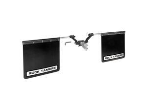 Rock Tamers 3" Hub Mudflap System Matte Black/Stainless Steel Trim Plates 00112 Rock Tamers 3" Hub Mudflap System Matte Black/Stainless Steel Trim Plates 00112