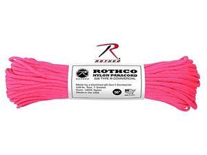 Rothco 197 Neon Pink 100' 550lb III Commercial Paracord Rothco 197 Neon Pink 100' 550lb III Commercial Paracord