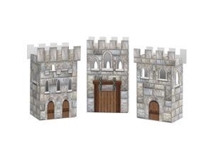 Medieval Castle Favor Boxes (Set Of 3) - Party Supplies Medieval Castle Favor Boxes (Set Of 3) - Party Supplies