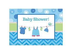 Shower With Love Baby Boy Postcard Invitations (8 Count) - Party Supplies Shower With Love Baby Boy Postcard Invitations (8 Count) - Party Supplies