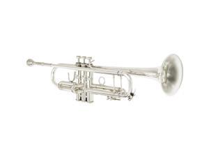 Bach 180S37 Stradivarius Series Bb Trumpet with Case, Silver Plated Yellow Brass Bell Bach 180S37 Stradivarius Series Bb Trumpet with Case, Silver Plated Yellow Brass Bell