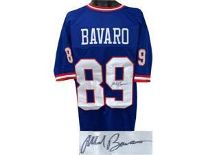 Mark Bavaro signed Blue TB Custom Stitched Pro Style Football Jersey- JSA Witnessed Hologram Mark Bavaro signed Blue TB Custom Stitched Pro Style Football Jersey- JSA Witnessed Hologram