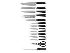 Top Chef 15-Piece Samurai Cutlery Block Set, Black Top Chef 15-Piece Samurai Cutlery Block Set, Black