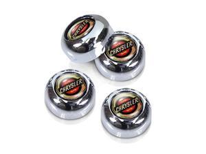 Chrome Chrysler Logo License Plate, License Frame Screw Covers Chrome Chrysler Logo License Plate, License Frame Screw Covers