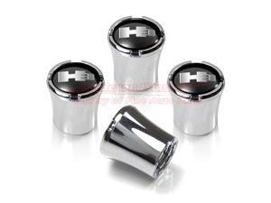 HUMMER H3 Logo Chrome Tire Stem Valve Caps HUMMER H3 Logo Chrome Tire Stem Valve Caps
